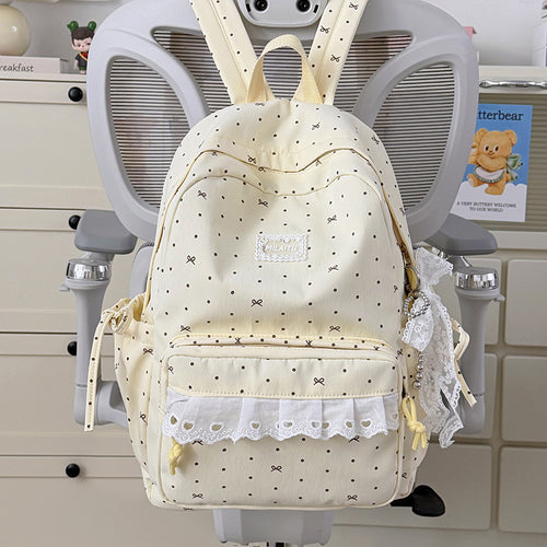 Charming Bow-Embellished Backpack