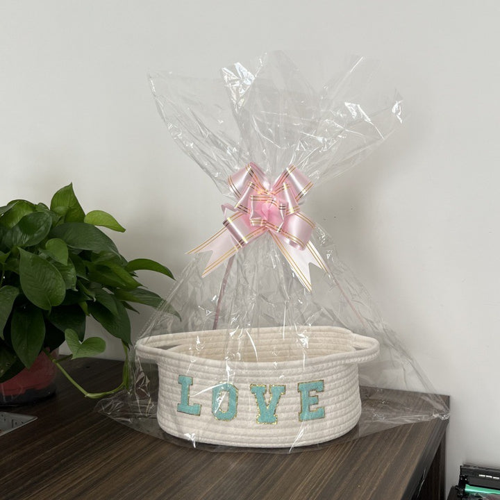 Women Decorative Storage Basket with Loving Inscription Bowlift