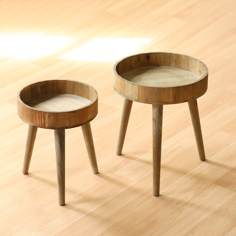 Modern side table made of wood Bowlift