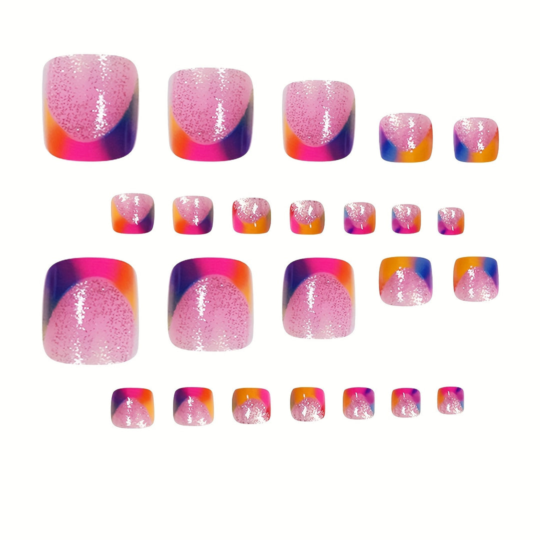 Artistic Rainbow Nail Art Set Bowlift