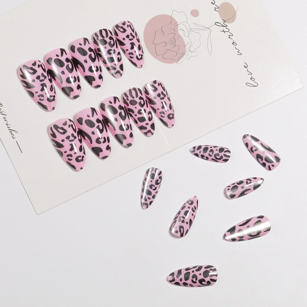 Artistic Leopard Print Press-On Nails Bowlift