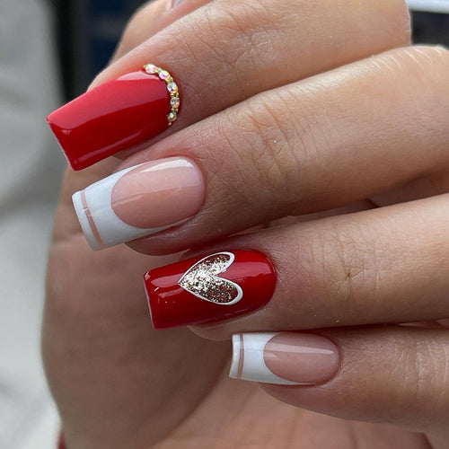 Decorative Heart Nail Art Bowlift