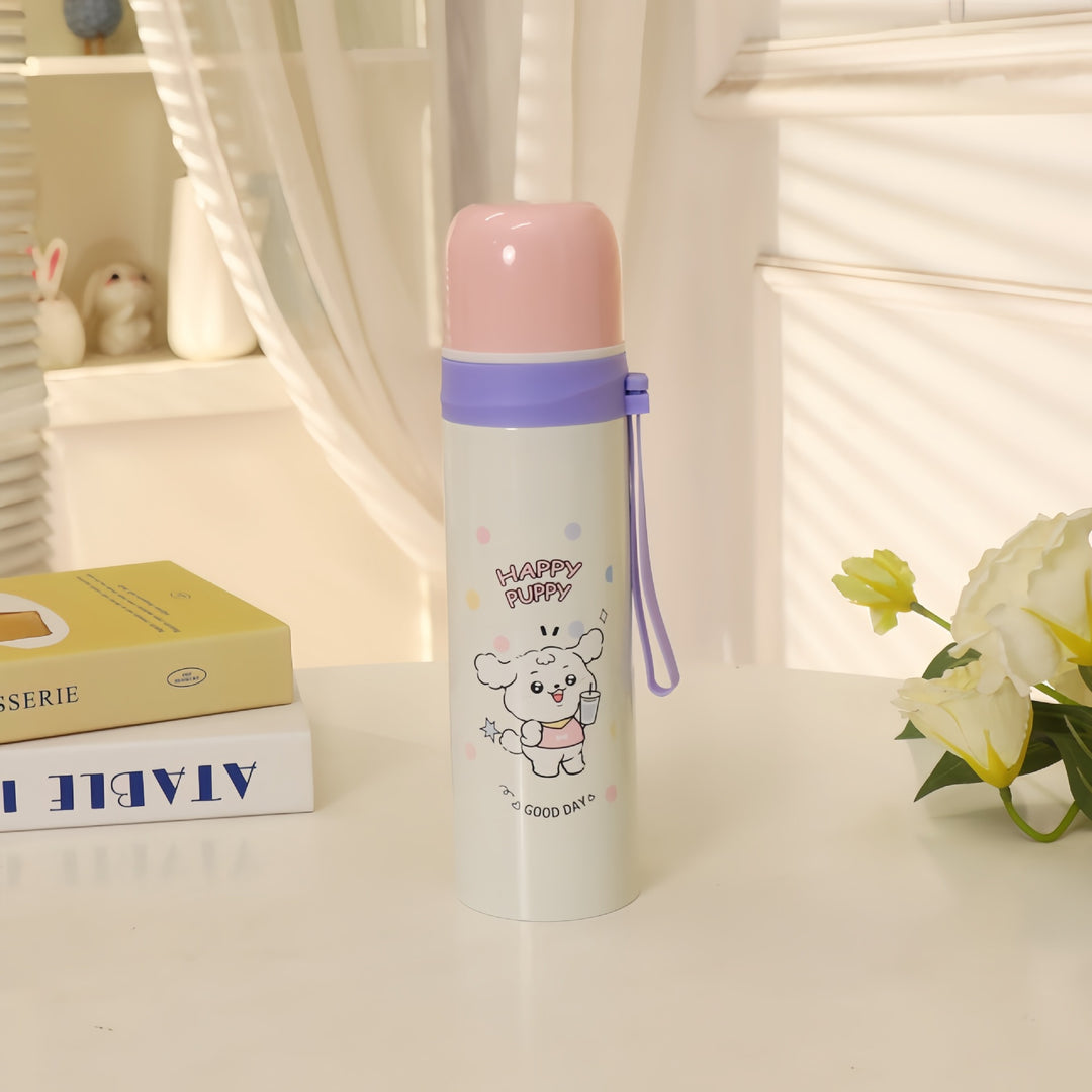 Ladies insulated bottle with cute dog design Bowlift
