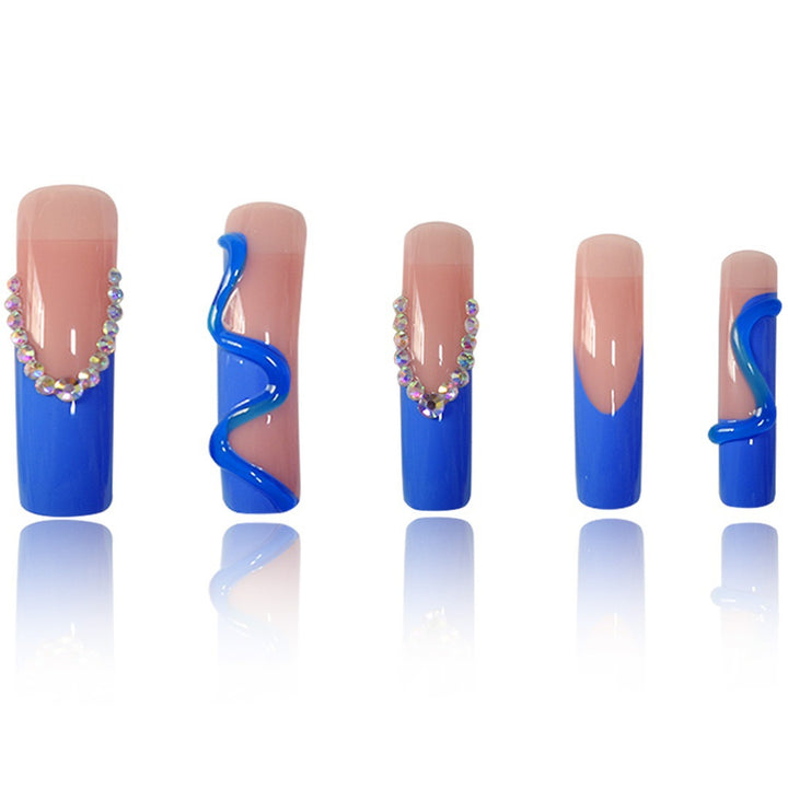 Glamorous 3D Long Stiletto Press-On Nails Bowlift