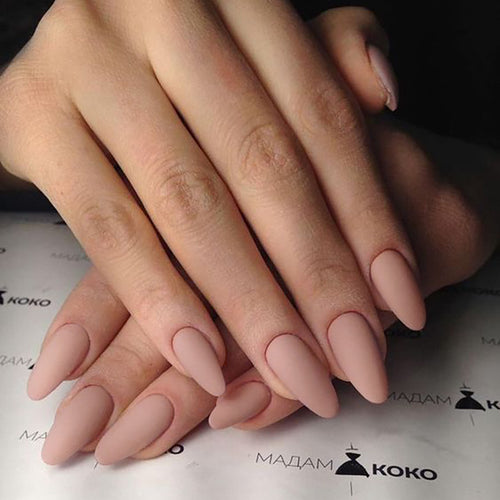 Professional Almond-Shaped Press-On Nail Tips Bowlift