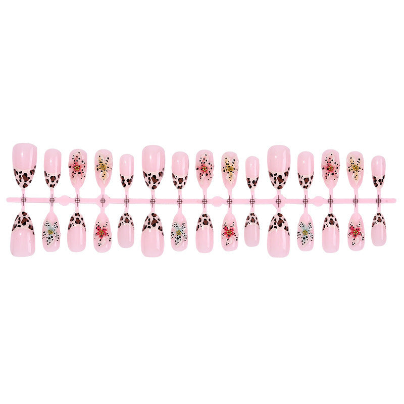 Artificial Nail Set with Floral and Animal Motifs Bowlift