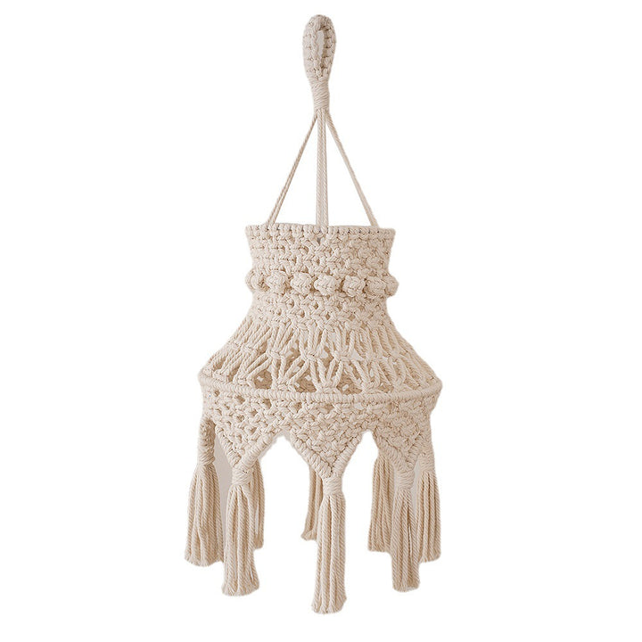 Macramé Hanging Light Fixture Bowlift