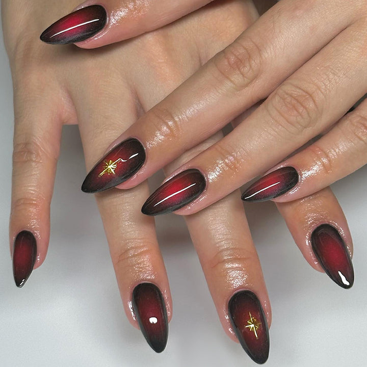 Glossy Gradient Press-On Nail Set Bowlift