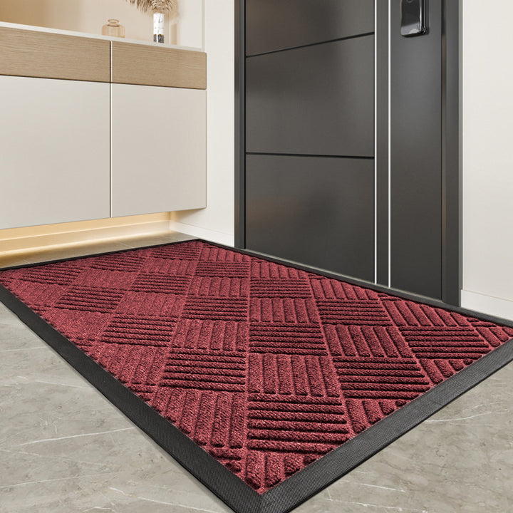 Unisex Durable Chevron Design Entrance Mat Bowlift