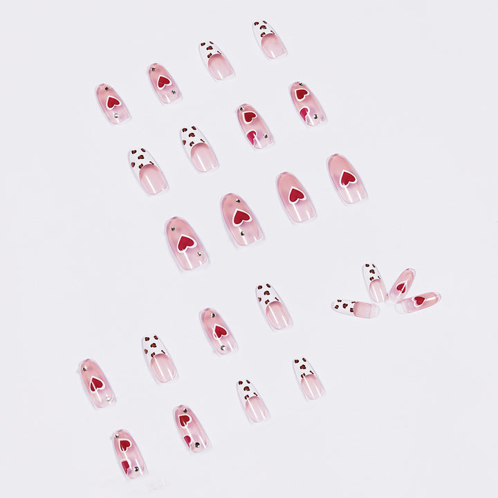 Artistic Nail Art with Heart Design Bowlift