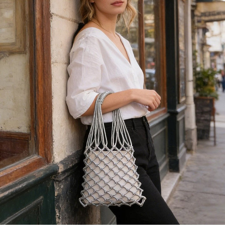 Elegant mesh tote bag with sturdy handles Bowlift
