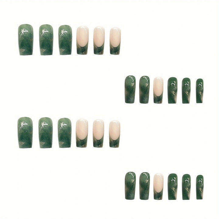 Elegant Press-On Nail Set Bowlift