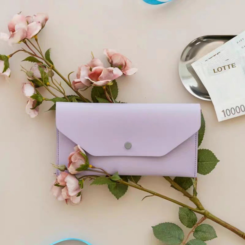 Leather Envelope Sunglasses Case with Snap Closure Bowlift