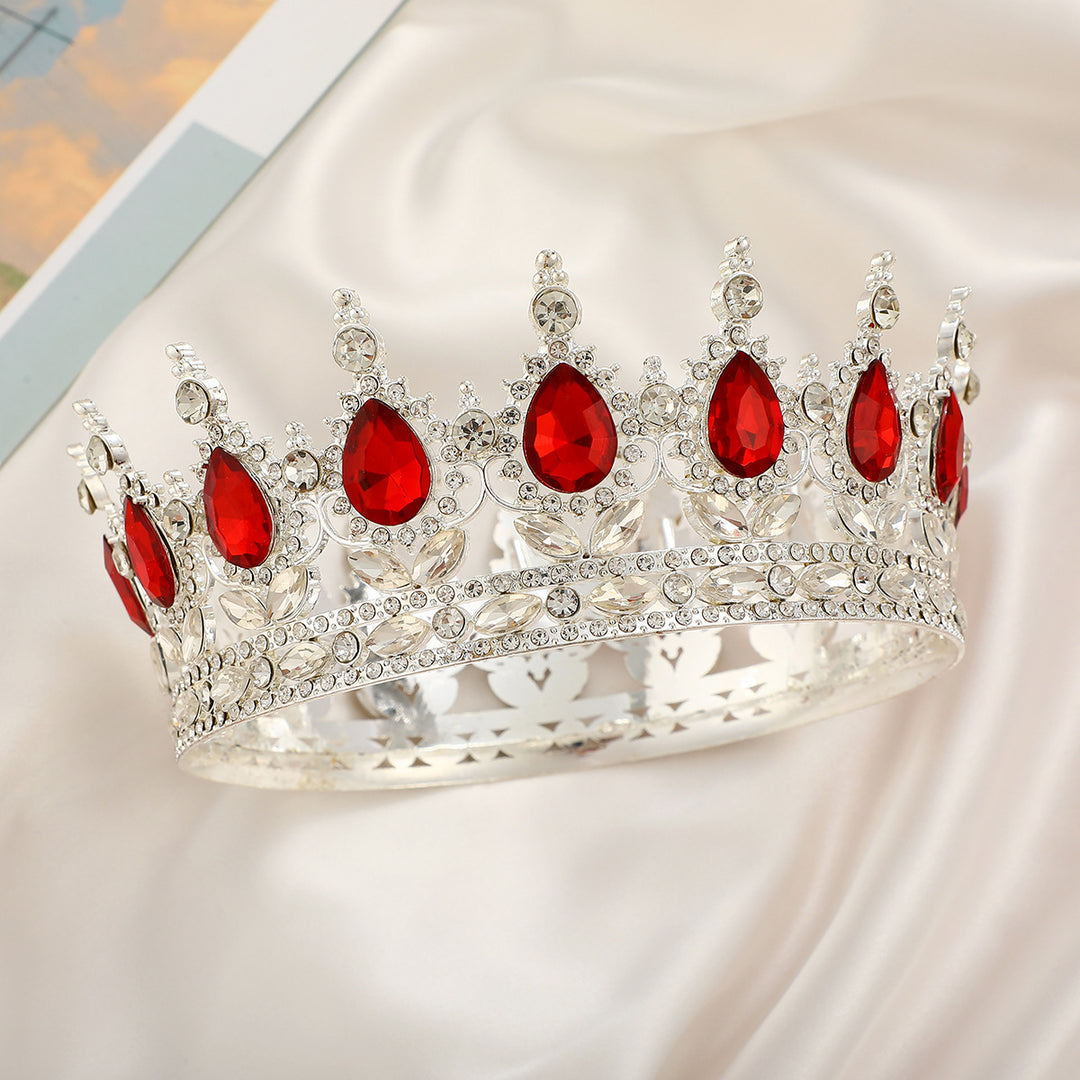 Ladies Luxurious Festive Crown with Shining Gemstones Bowlift