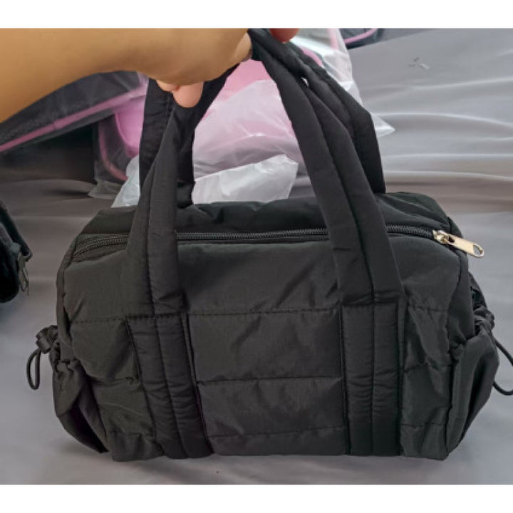 Stylish Puffed Fabric Travel Bag Bowlift