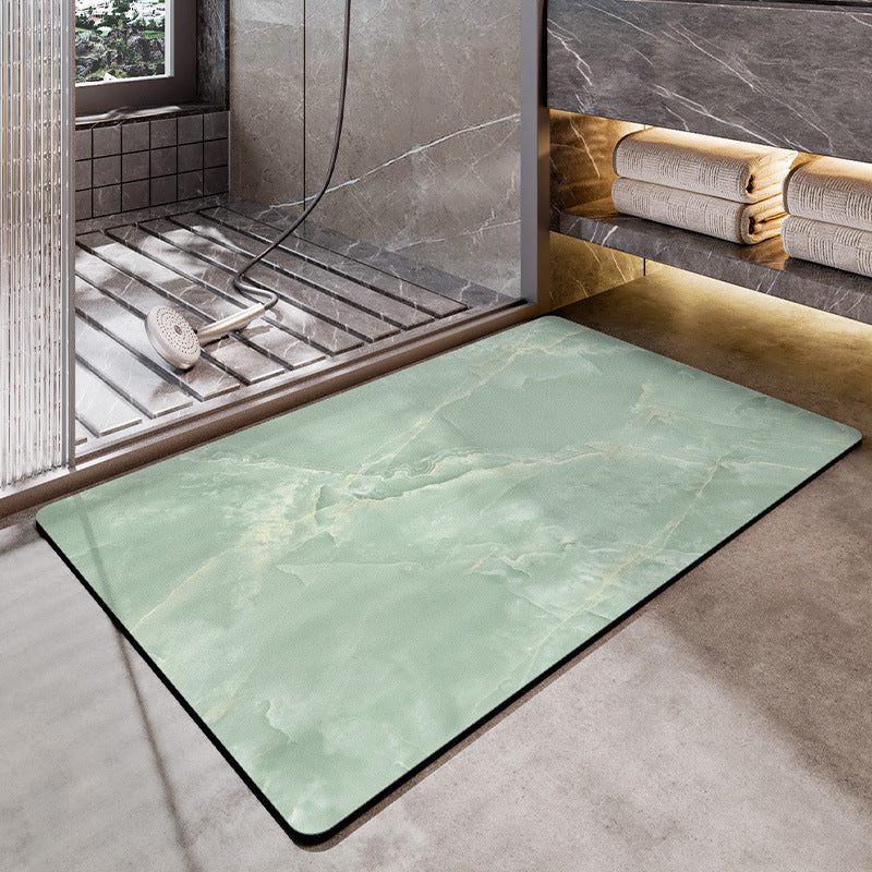 Unisex Marble Pattern Bath Mat Bowlift