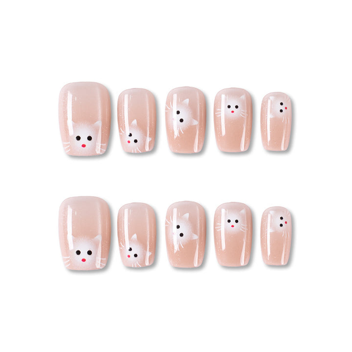 Cartoon-Themed Press-On Nails Bowlift