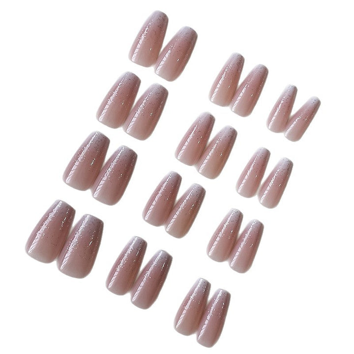 Glossy Gradient Tip Press-On Nails Bowlift