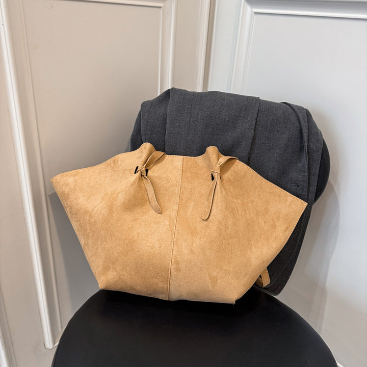 Suede Oversized Tote Bag Bowlift