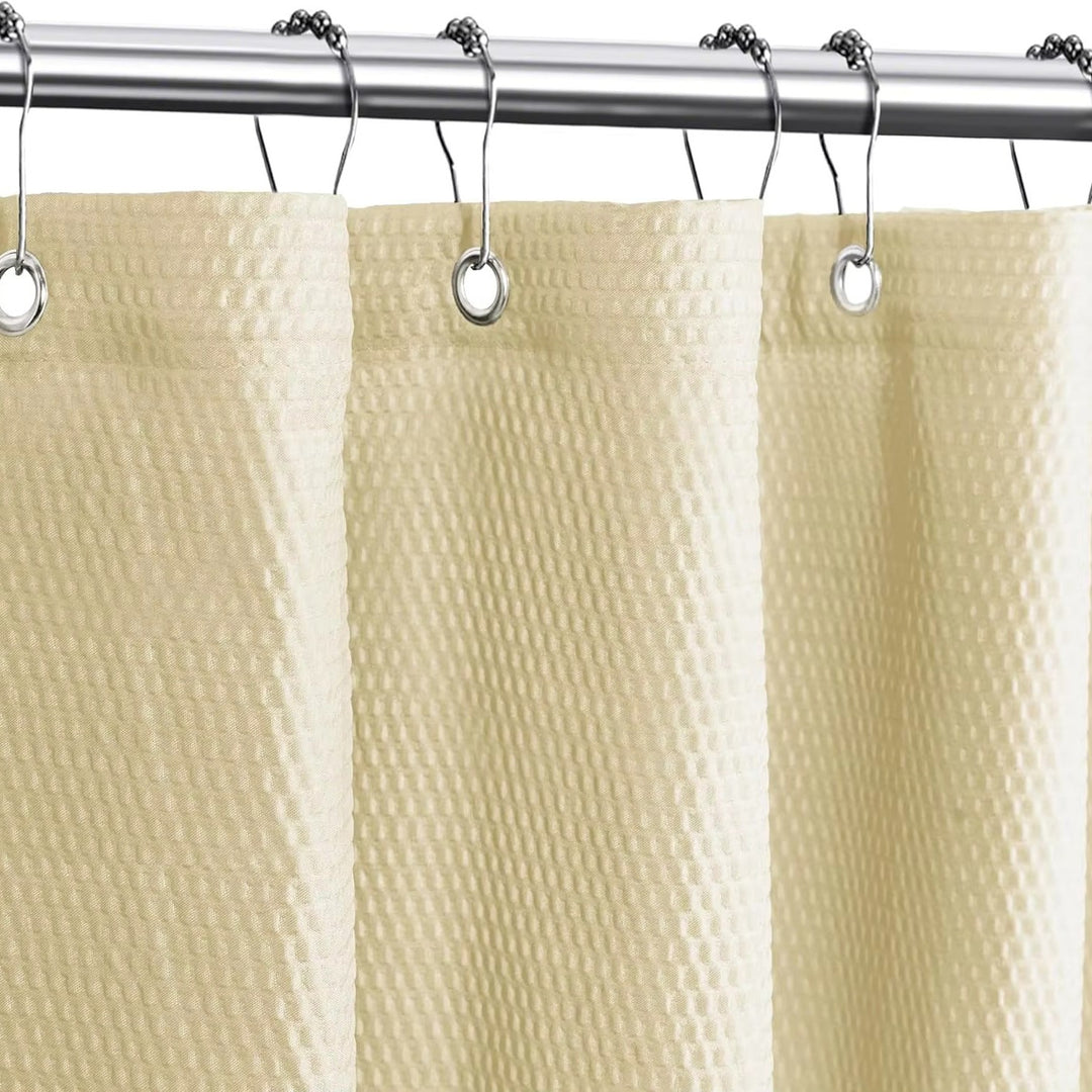 Textured Fabric Shower Curtain Bowlift