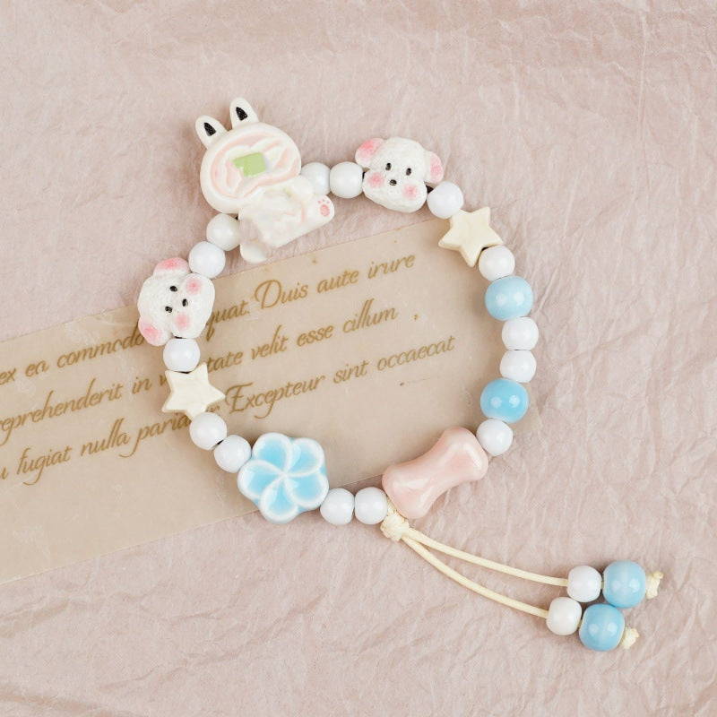Heart-Shaped Beaded Bracelet Bowlift