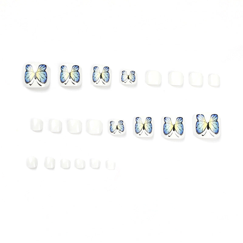 Artificial nails with butterfly design Bowlift