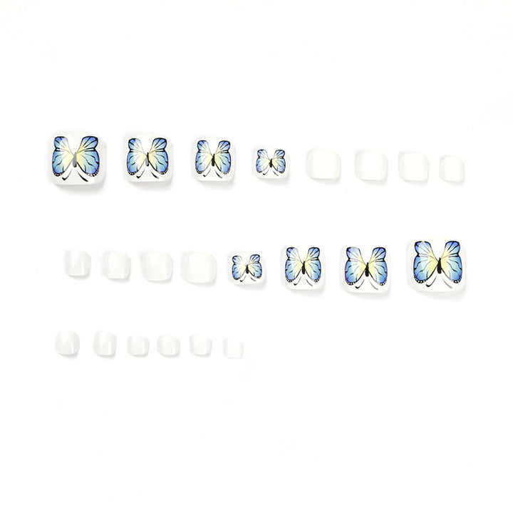 Artificial nails with butterfly design Bowlift