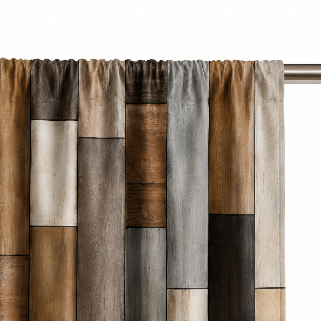 Stained Glass Inspired Decorative Window Curtains