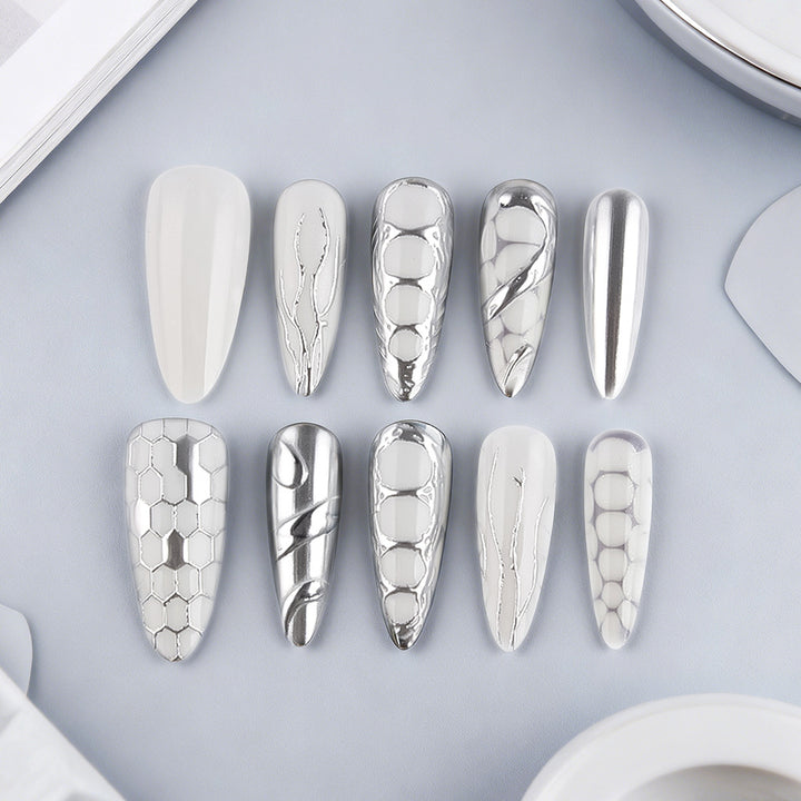 Artistic Textured Nail Tips Bowlift
