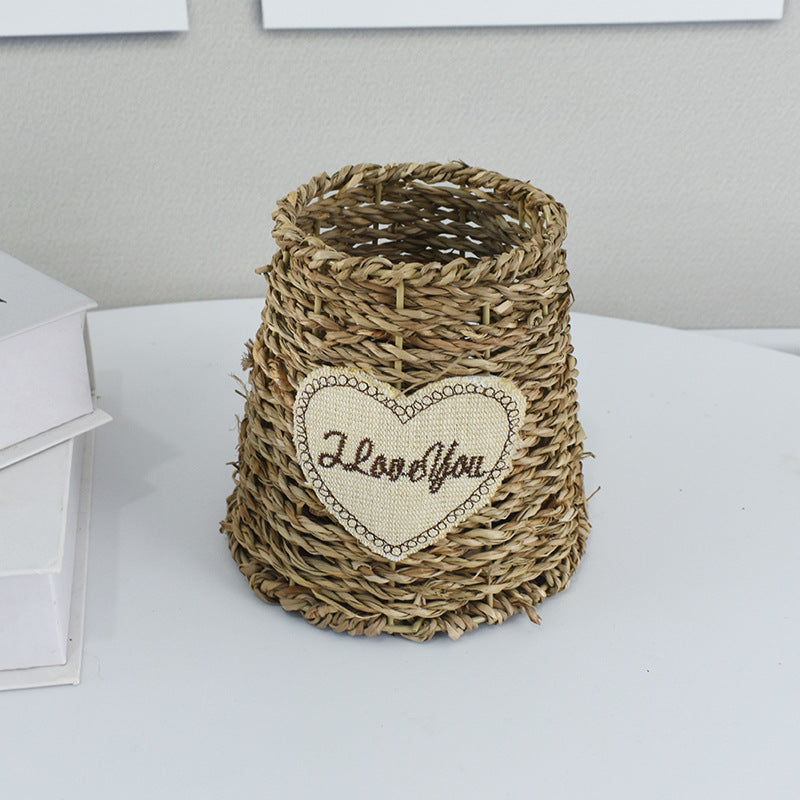 Handcrafted Natural Woven Storage Basket Bowlift