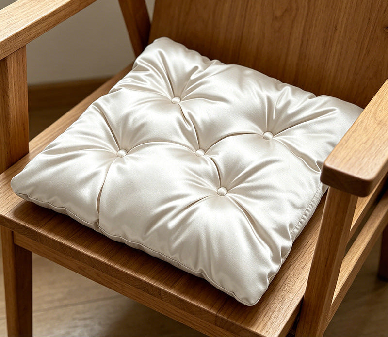 Plush Tufted Chair Cushion Bowlift