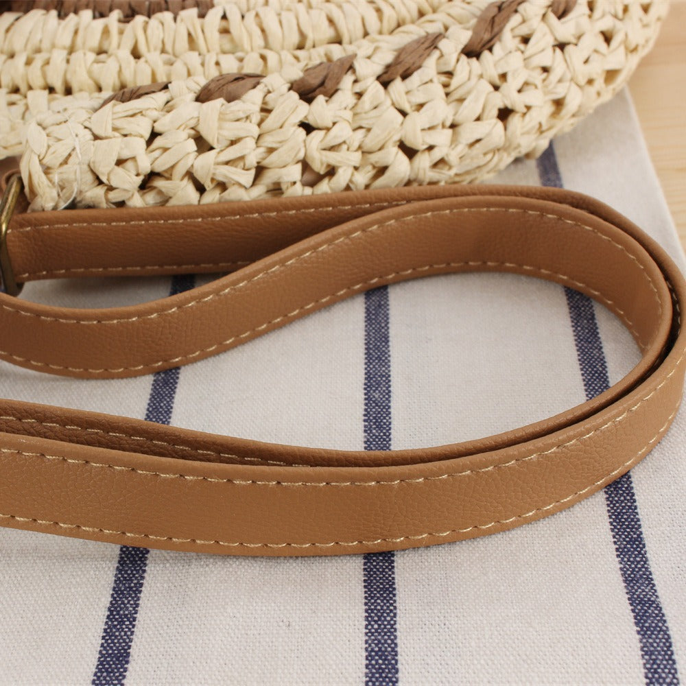 Round Bast Shoulder Bag with Unique Flap Closure Bowlift