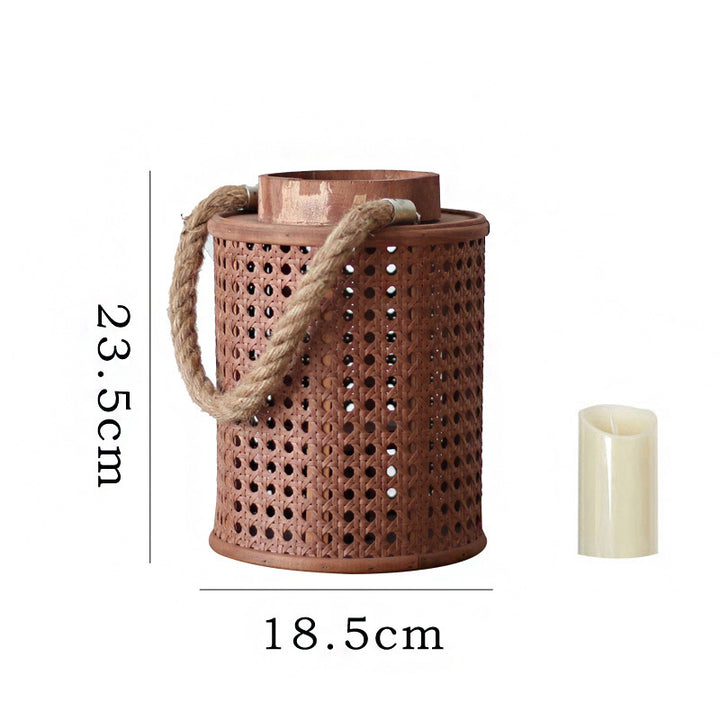 Decorative lantern holder made of natural material Bowlift