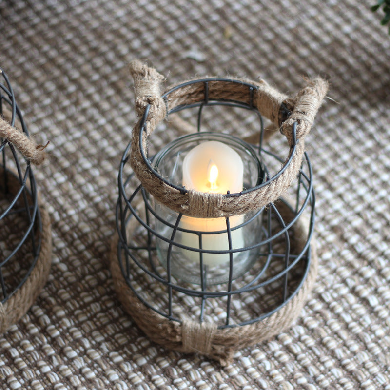 Decorative lantern made of metal and glass Bowlift