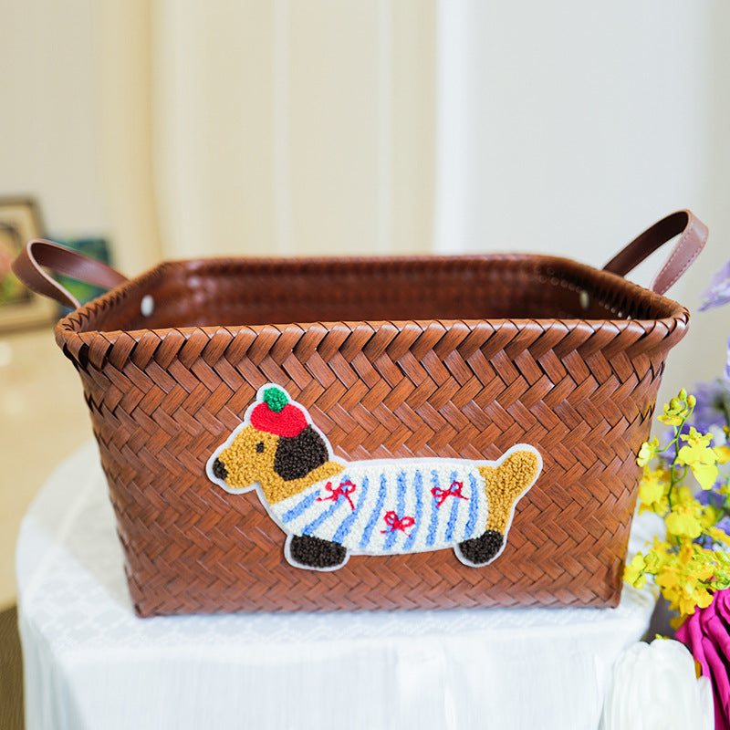 Playful storage basket with animal pattern Bowlift