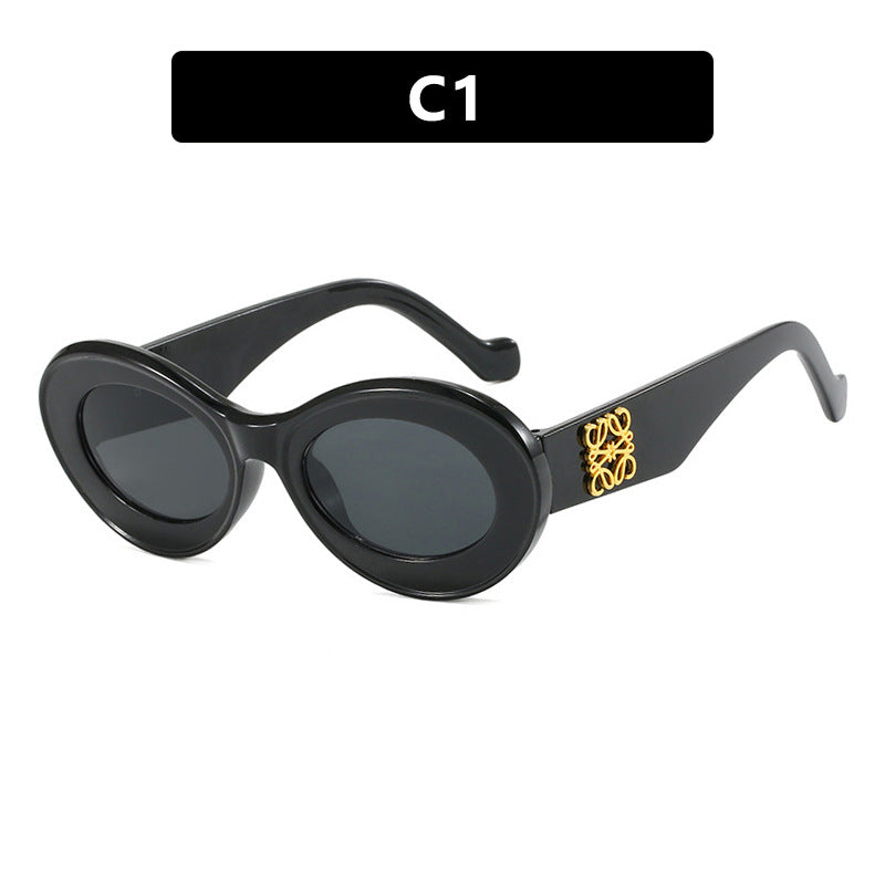 Ladies elegant curved sunglasses Bowlift