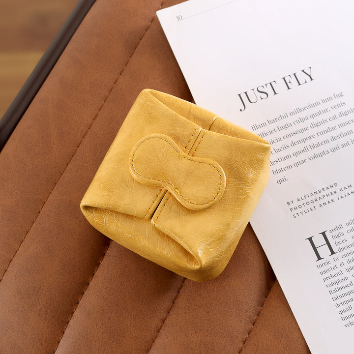 Compact Leather Key Pouch