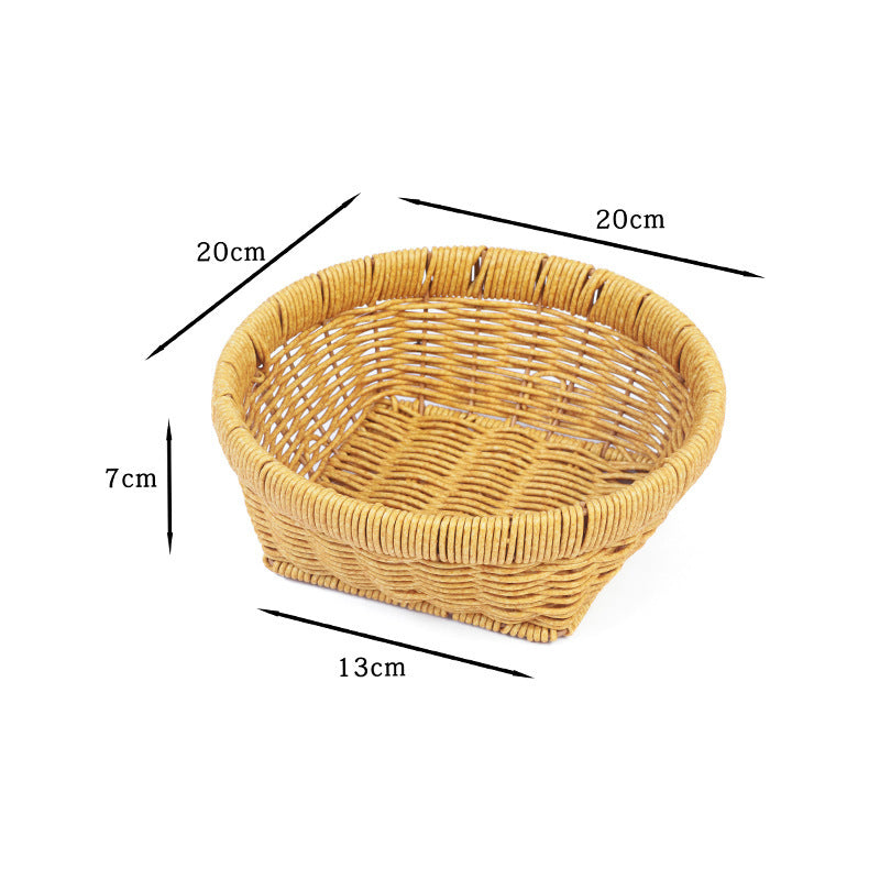Home Organization Decorative Wicker Basket Bowlift