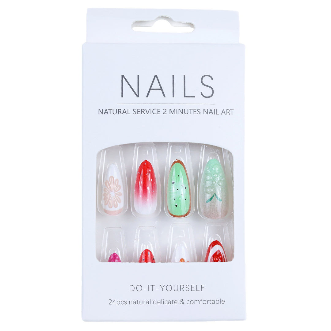 Creative art nails in fruit motif design Bowlift