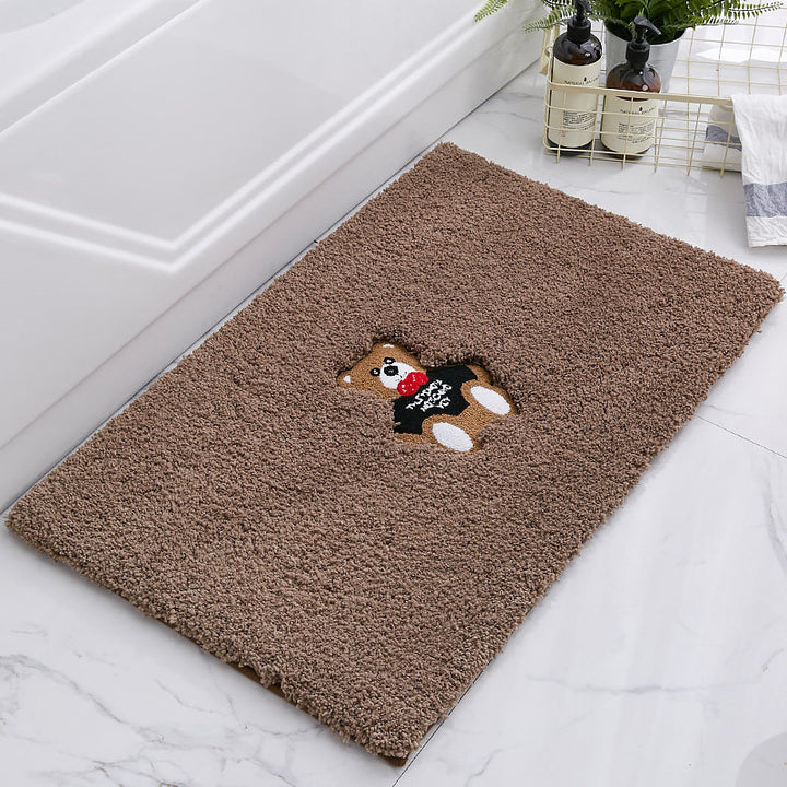 Cute Cartoon Bear Bath Mat Bowlift