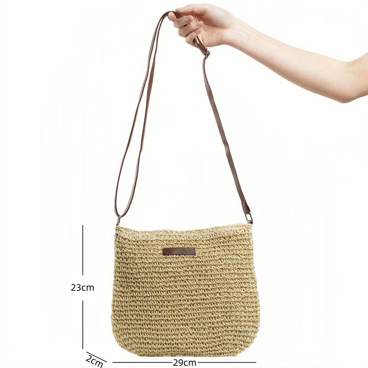 Handcrafted Rattan Crossbody Bag Bowlift