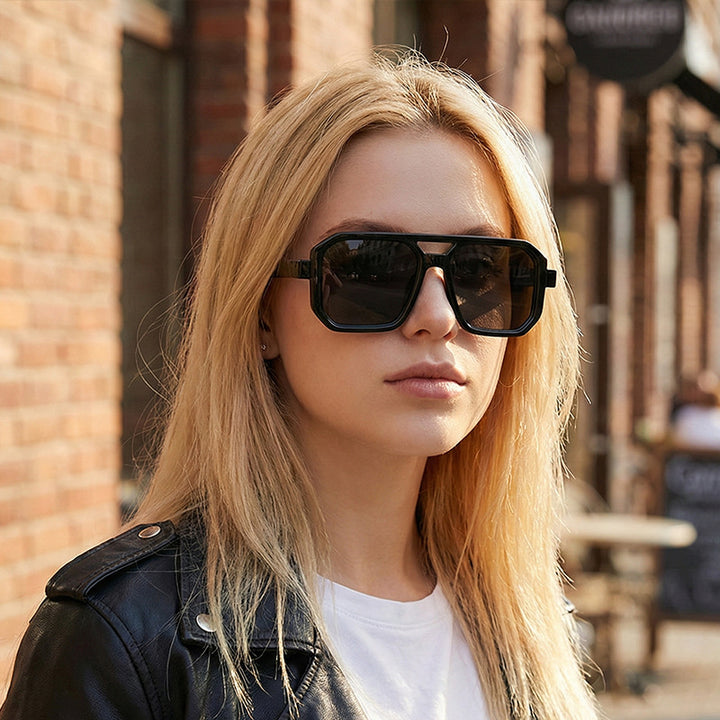 Women’s Geometric Sunglasses with Stylish Pattern Bowlift