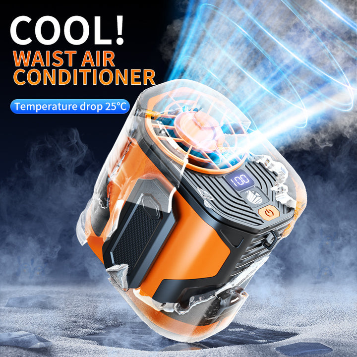 Portable cooling device with intelligent air circulation system and LED display Bowlift