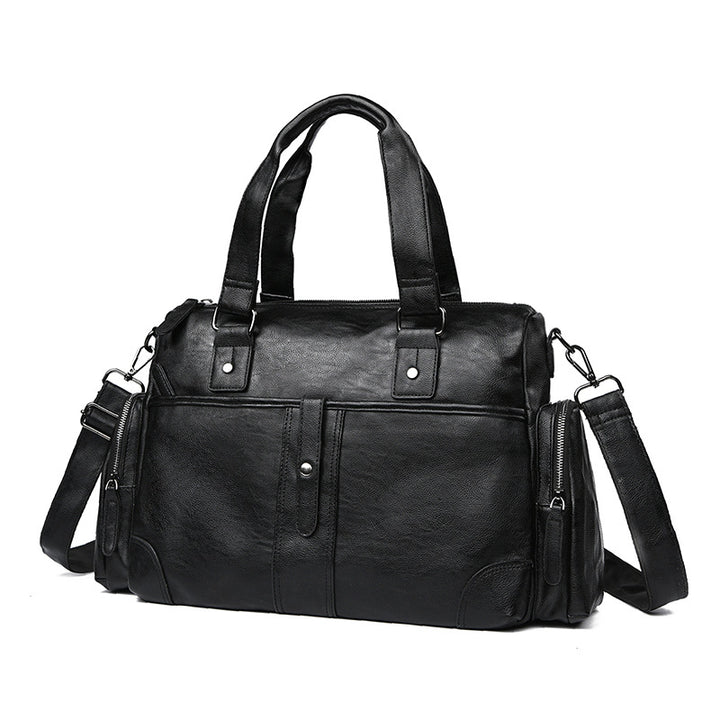 Premium Leather Travel Duffel Bag Bowlift