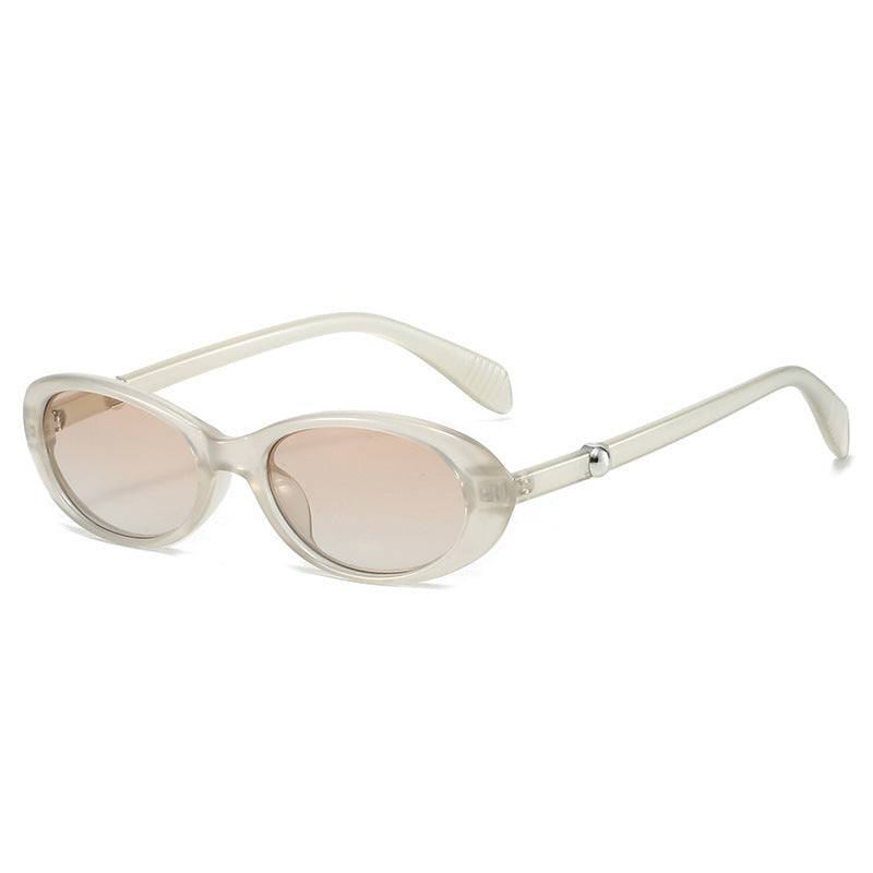 Retro Oval Frame Sunglasses Bowlift 1787812403