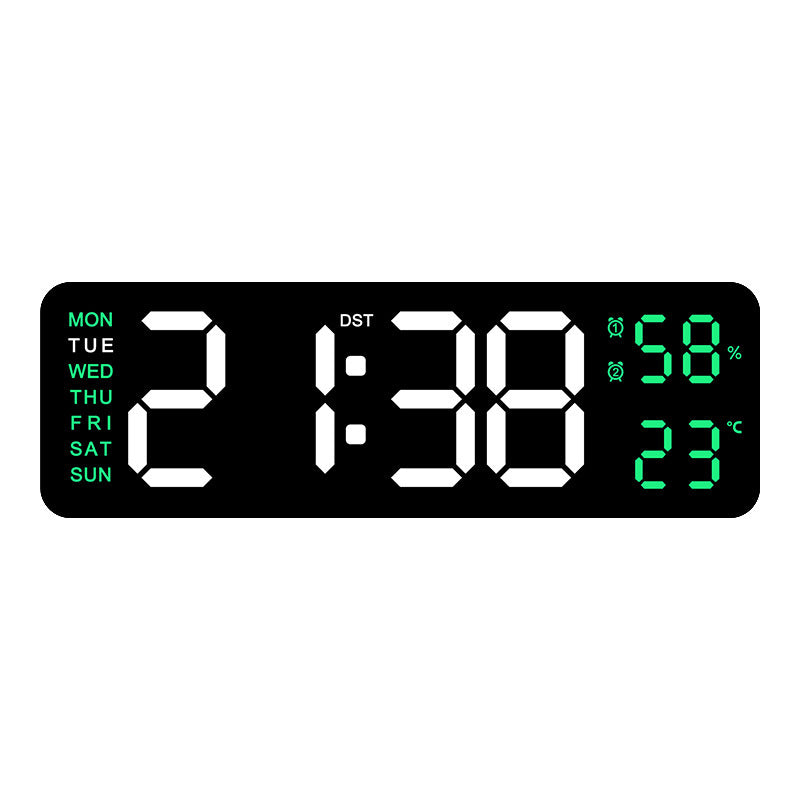 Digital Multifunctional Alarm Clock with Temperature and Hygrometer Display Bowlift