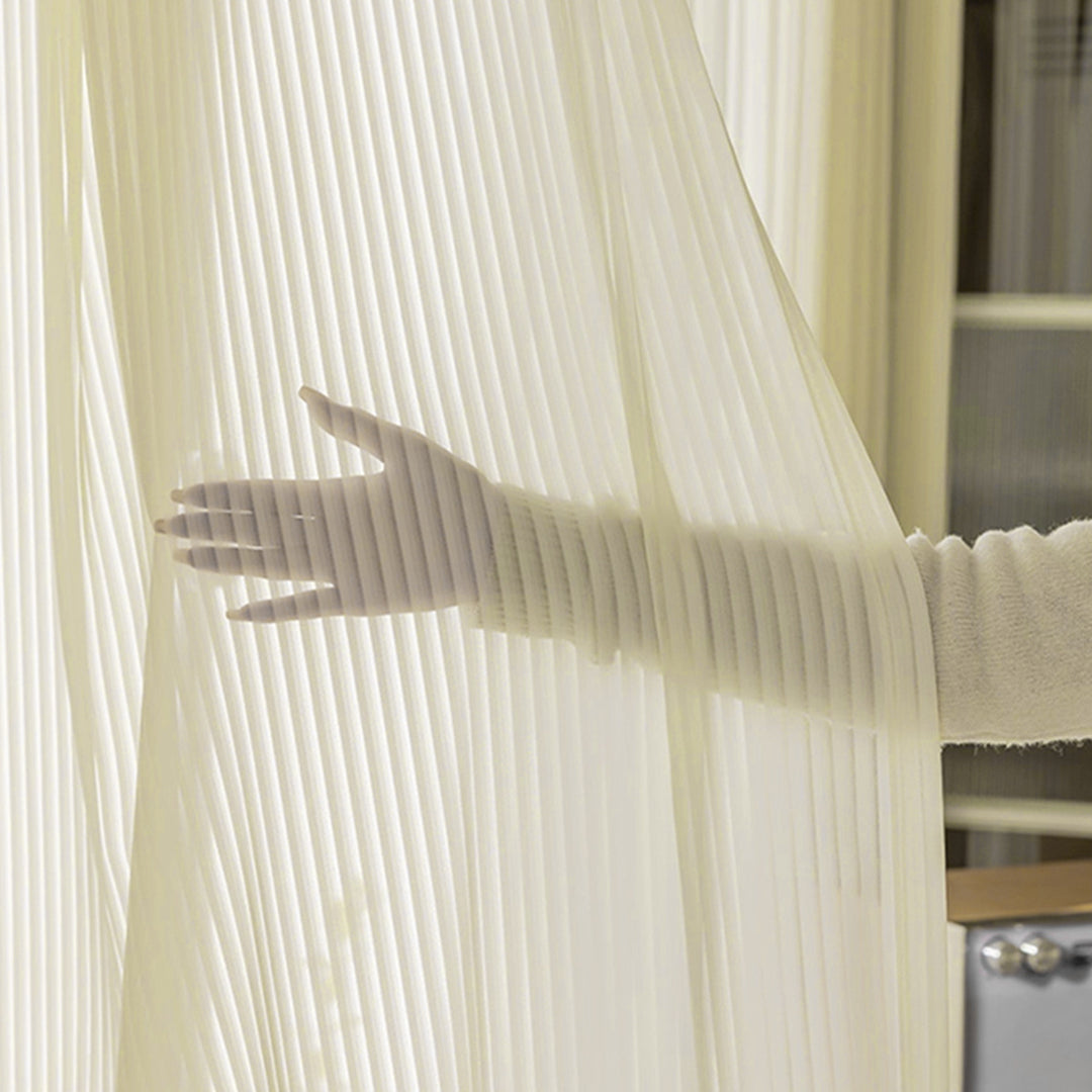 Sheer Pleated Window Curtain