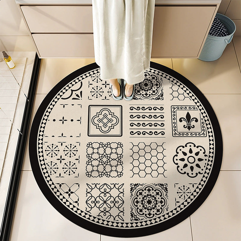 Round Decorative Bath Mat Bowlift