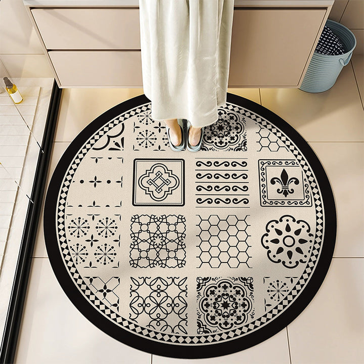 Round Decorative Bath Mat Bowlift