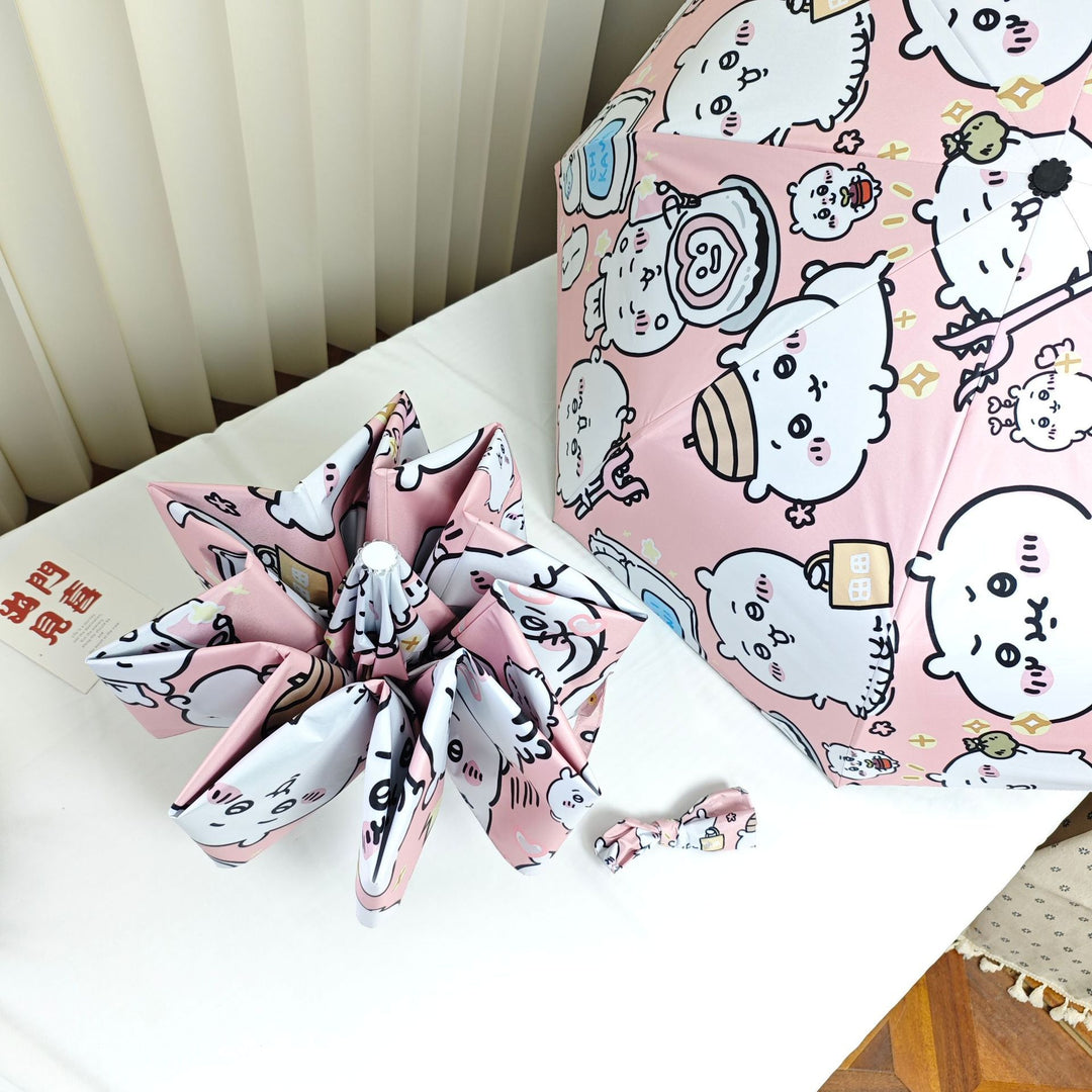 Women's Foldable Umbrella with Humorous Animal Design Bowlift